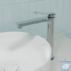 Смеситель для настольного умывальника, глянцевый хром, Parker, IDDIS, PARSB01i01