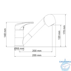 Смеситель для кухни WasserKRAFT 6365  (хром)