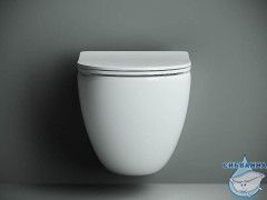 Унитаз подвесной безободковый Ceramicanova Mono Rimless CN1905 с сиденьем быстросъемным Soft Close (микролифт)