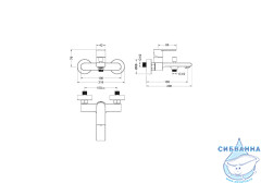Смеситель для ванны Aquatek Лира AQ1440CR (хром)