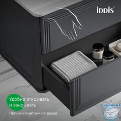 Тумба подвесная, 80 см, темно-серый, Oxford Neo, IDDIS, OXN80D0i95 подходит умыв. 0108000i28