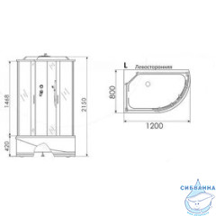 Душевая кабина Erlit Comfort ER3512TPL-C4-RUS 120x80