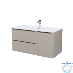 Тумба с умывальником, подвесная, 100 см, капучино, Edifice, IDDIS, EDI10C0i95K подходит умыв. 0101000i28