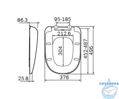 Сиденье для унитаза AM.PM Sensation Soft Close (микролифт) (белый) C307851WH 