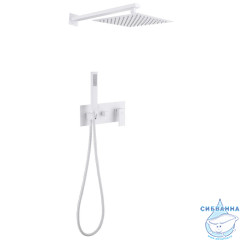 Душевая система Abber Daheim 250 1 режим AF8218W (белый матовый)