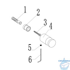 Крючок ABBER Osten 316 AA1850BST брашированная сталь