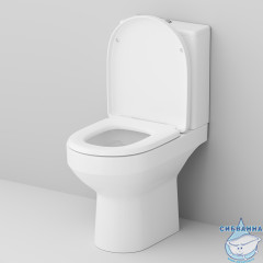 Унитаз напольный безободковый AM.PM Spirit 2.0 C708600WH (c бачком без сиденья) (белый глянцевый)