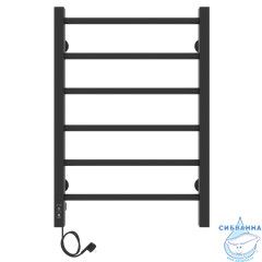 Полотенцесушитель электрический Laris Феличия П6 40Х60 L (черный матовый)