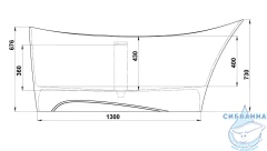 Ванна из искусственного камня Bas Иннова 170х80