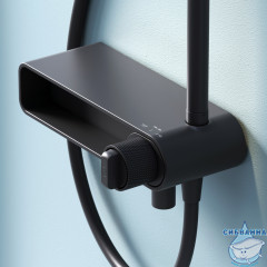 Душевая система Am.Pm X-Joy 220 1 режим F0785A722 (черный матовый)