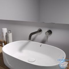 Встраиваемый смеситель для раковины Oliveeka Y-Line OL-88869017-BGM (оружейная сталь)