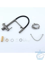 Смеситель кухни Gappo G4397-89 (оружейная сталь)