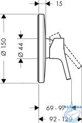 Встраиваемый смеситель для душа Hansgrohe Talis S 72606000