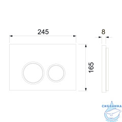 Инсталляция для унитазов Tece TECEspring S955101 с панелью смыва (хром глянцевый)