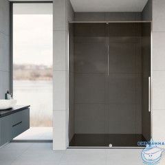 Дверь в нишу Vincea Arno 120 профиль хром, стекло тонированное VPS-1A120CG