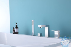 Смеситель для ванны на борт Abber Daheim AF8213 (хром)