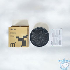 Душевая насадка верхняя круглая, черная, Dale, Milardo, DAL25B0M64