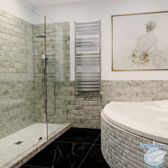 Полотенцесушитель водяной Terminus Латте П16 50х140 (нижнее подключение)