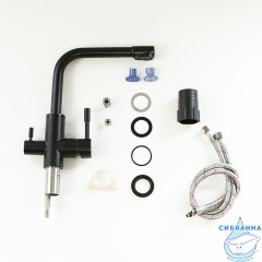 Смеситель для кухни Lemark Expert LM5061BL (черный матовый)