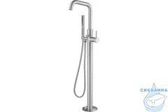 Смеситель для ванны напольный Allen Brau Priority 265370 (никель)