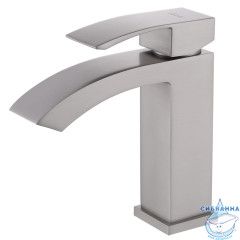 Смеситель для раковины ABBER Wasserfall AF8610SP (без донного клапана) (сатин)