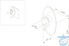 Встраиваемый смеситель для ванны AM.PM Awe F1585000 (хром)