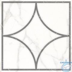 7346-0002-1001 Декор кер. Каррара Нова_LB Бел. 45*45 _геометрия_ 1 \4