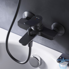 Смеситель для ванны  AM.PM X-Joy F85A10022 (черный матовый)