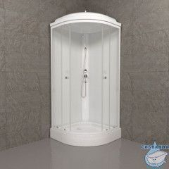 Душевая кабина Тритон Экстра 88x88 профиль белый, стекло прозрачное Щ0000062582