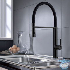 Смеситель для кухни Vincea VKF-114MB (черный матовый)