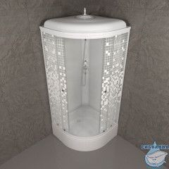 Душевая кабина Тритон Стандард 90х90 В профиль белый, стело мозаика Щ0000061846