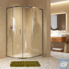 Душевое ограждение Wasserkraft Lippe 120x90 45S24 профиль хром, стекло прозрачный (без поддона)