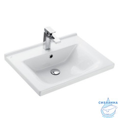 Тумба подвесная Акватон Стоун 60 белый с раковиной Миранда 60 1A231401SX010