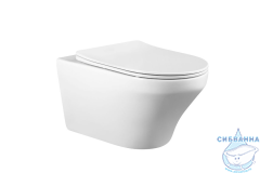 Унитаз подвесной безободковый Charus Franz Rimless EWC700-124W с сиденьем Soft Close (микролифт)