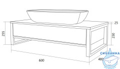 Тумба 1Marka Grunge Loft 60П дуб намибия