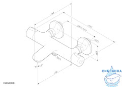 Смеситель для ванны AM.PM Like F8050000 (хром)