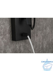 Душевая панель Frap F24005-6 (черный матовый)