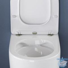 Унитаз подвесной безободковый Ceramicanova Moments Rimless CN3003 с сиденьем быстросъемным Soft Close (микролифт)