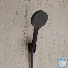 Лейка для душа, черный матовый, Aiger, IDDIS, AIG4FB0i18