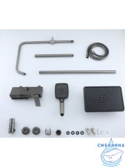 Душевая система Frap F24202-9 300 1 режим (оружейная сталь)