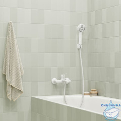 Лейка для душа Iddis Buena 95 1 режим BUE1FW0i16 (белый матовый)