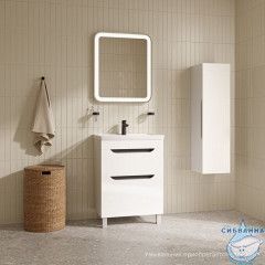 Тумба напольная, 60 см, белый, Ray, IDDIS, RAY60WFi95 подходит умыв. 4076000i28