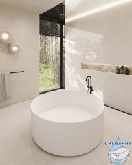 Ванна из искусственного камня ABBER Stein 150x150 AS9679