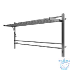 Полотенцесушитель электрический Terminus Горизонт П8 120х60 (с возможностью скрытого подключения, подключение справа) (хром)