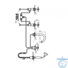 Смеситель для ванны на борт RavSlezak Морава MK162.5P
