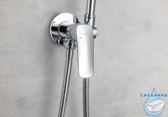 Встраиваемый смеситель с гигиеническим душем Aquatek Вега AQ1019CR (хром )