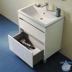 Тумба с умывальником, напольная, 70 см, белый, Zodiac X, IDDIS, ZDX70WFi95K подходит умыв. 4077000i28