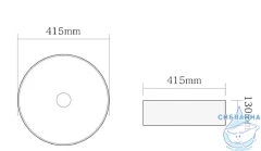 Раковина на столешницу 42 см SantiLine SL-7009