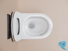 Унитаз подвесной безободковый Ceramicanova Noe CN4011T с сиденьем быстросъемным Soft Close (микролифт)