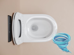 Унитаз подвесной безободковый Ceramicanova Noe CN4011T с сиденьем быстросъемным Soft Close (микролифт)